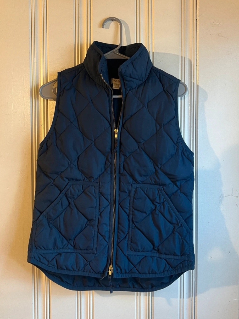 J.Crew Quilted Navy Puffer Vest